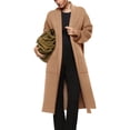thumbnail image 1 of Women's Open Front Cardigan Oversized Knitted Long Sleeve Maxi Winter Coat with Pocketss, 1 of 5