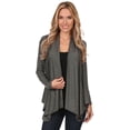 thumbnail image 1 of Women's Open Front Long Sleeve Lightweight Soft Basic Cardigan, 1 of 4