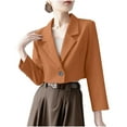 thumbnail image 1 of Women's Open Front Office Work Business Casual Blazer Lightweight Cropped Suit Jacket Cardigan Work Suit for Women, 1 of 7