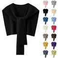 thumbnail image 1 of Women's Open Front Poncho Cape Wrap Cardigan Scarf Soft Warm Pashmina Style Shawl For Fall And Winter, 1 of 7