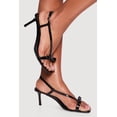 thumbnail image 1 of Women's Open Toe Bow Band Strappy Stiletto Heels, 1 of 3