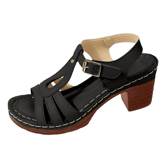 Fukaraa Comfortable Flats Sandals Women Dressy Open Toe Summer Ankle Strap