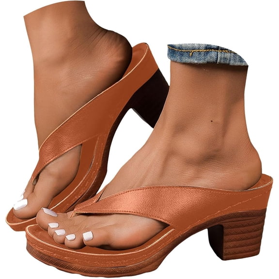 Women's Open Toe Heels Sandals High Walking Sandals Summer Beach Shoes Breathable Comfortable Shoes Party Sandals