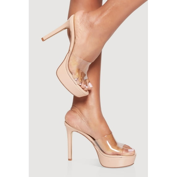 Women's Open Toe Ultra High Heel Mules