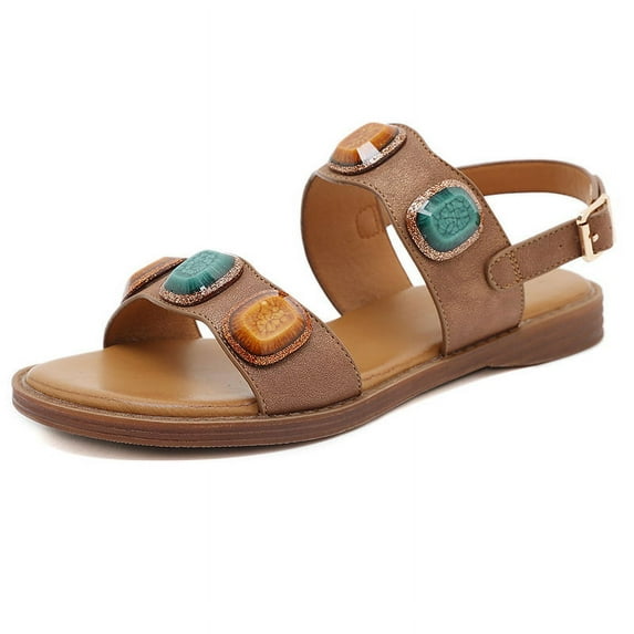 Women's Open Toes One Band Ankle Strap Flat Sandals