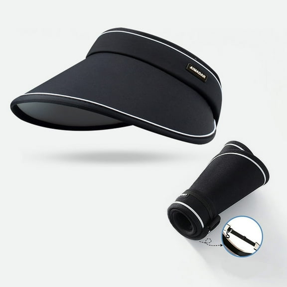 Women's Open-Top Sun Visor Hat Breezy UPF 50+ Sun Protection for Golf Tennis Beach Travel Foldable Packable Accessory