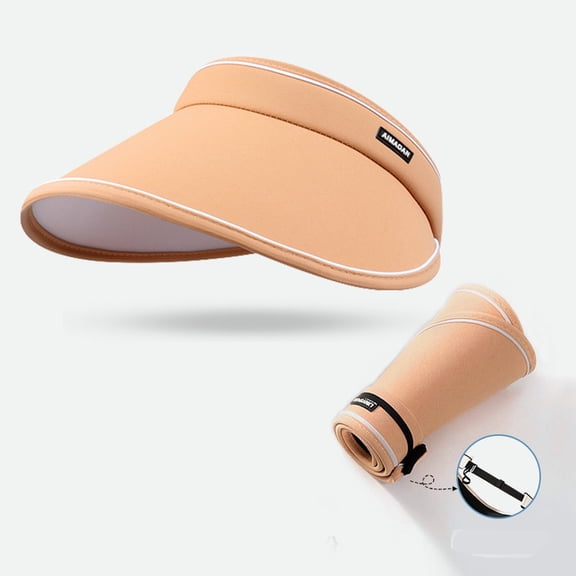 Women's Open-Top Sun Visor Hat Breezy UPF 50+ Sun Protection for Golf Tennis Beach Travel Foldable Packable Accessory