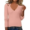 thumbnail image 1 of Women's Openwork Knit Sweater Top – Long Sleeve Casual Crewneck Loose Fit Tunic Blouse Pullover for Fall Winter, 1 of 8