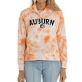 thumbnail image 1 of Women's Orange Auburn Tigers Maddie Mock Neck Tie-Dye Tri-Blend Pullover Hoodie, 1 of 2