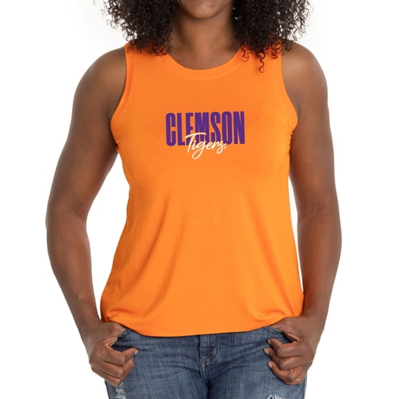 Women's Orange Clemson Tigers A-Line Hannah High Neck Tank Top