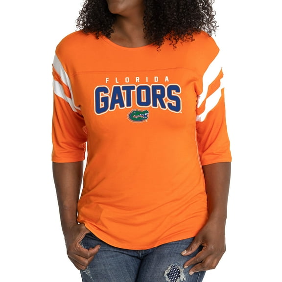 Women's  Orange Florida Gators Relaxed Abigail Half-Sleeve T-Shirt
