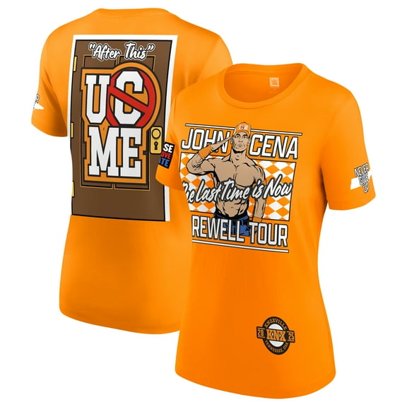 Women's Orange John Cena Farewell Tour 2025 Knoxville T-Shirt