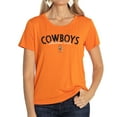 thumbnail image 1 of Women's Orange Oklahoma State Cowboys Scarlet Scoop Neck T-Shirt, 1 of 2