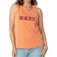 thumbnail image 1 of Women's Orange Virginia Tech Hokies Blake Sandwash Rib-Knit Tri-Blend Tank Top, 1 of 2