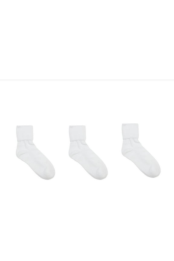 Women's Organic Cotton Turn Cuff Sock (Pack of 3), Size: one size
