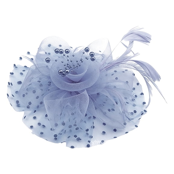 Women's Organza Church Hat Organza Hat Clip Accessory Elegant Mesh Ornament Bridesmaid Hats Wedding Fascinator Hat Tea Hats For Women 2026 Elegant Tea Party Hats Vintage Hats For Women Silver