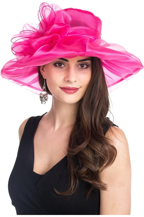Women's Organza Church Kentucky Derby Fascinator Bridal Tea Party Wedding Hat