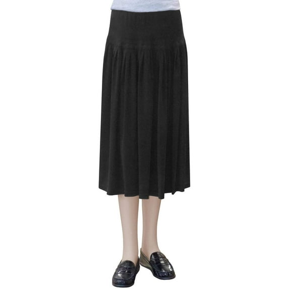 Women's Original BIZ Style Below the Knee Length Stretch Knit Skirt