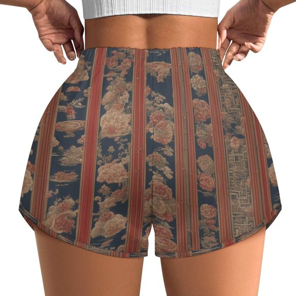 Women's Originals Shorts, Jersey Sports Shorts, Gym Shorts For Women, China Old-School Pattern, M, Plus Size Available