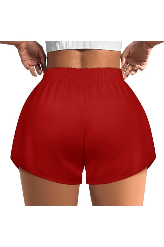 Women's Originals Shorts, Jersey Sports Shorts, Gym Shorts For Women, Dark Candy Apple Red, XS, Plus Size Available