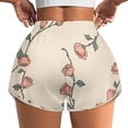 thumbnail image 1 of Women's Originals Shorts, Jersey Sports Shorts, Gym Shorts For Women, Rose Pattern, XS, Plus Size Available, 1 of 5