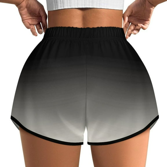 Women's Originals Shorts, Jersey Sports Shorts, Gym Shorts For Women, White Faded Black, S, Plus Size Available