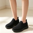 thumbnail image 1 of Women's Orthopedic Arch Support Wide Width Slip On Walking Shoes,Lightweight Breathable Non-Slip EVA Outsole Tennis Sneakers, 1 of 5