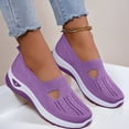 thumbnail image 1 of Women's Orthopedic Athletic Walking Shoes Slip On Casual Moderate Arch Support Mesh Comfortable Workout Sneakers, 1 of 3