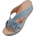 thumbnail image 1 of Women's Orthopedic Sandals 2026 Dressy Arch Support Slip On Dressy Summer Comfortable Slides Shoes Lightweight Memory Foam Platform Sandal, 1 of 5