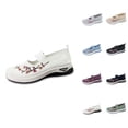 thumbnail image 1 of Women's Orthopedic Shoes Slip On Walking Sneakers with Arch Support, Wide Toe Breathable Mesh Shoes Non Slip Lightweight Anti Skid Casual Sneakers for Breathable Embroidered Design, 1 of 8
