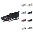 thumbnail image 1 of Women's Orthopedic Shoes On Walking Sneakers with Arch Support, Wide Toe Breathable Mesh Shoes Non Lightweight Anti Skid Casual Sneakers for Breathable Embroidered Design, 1 of 8