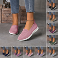 thumbnail image 1 of Women's Orthopedic Shoes Women's Breathable Mesh Flats Casual Slip On Comfort Walking Shoes Casual Flats Pink 6.5 [EU-37], 1 of 4