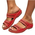 thumbnail image 1 of Women's Orthopedic Slide Sandals Open Toe Comfort Walking Sandals Arch Support Casual Summer Slip On Shoes, 1 of 5