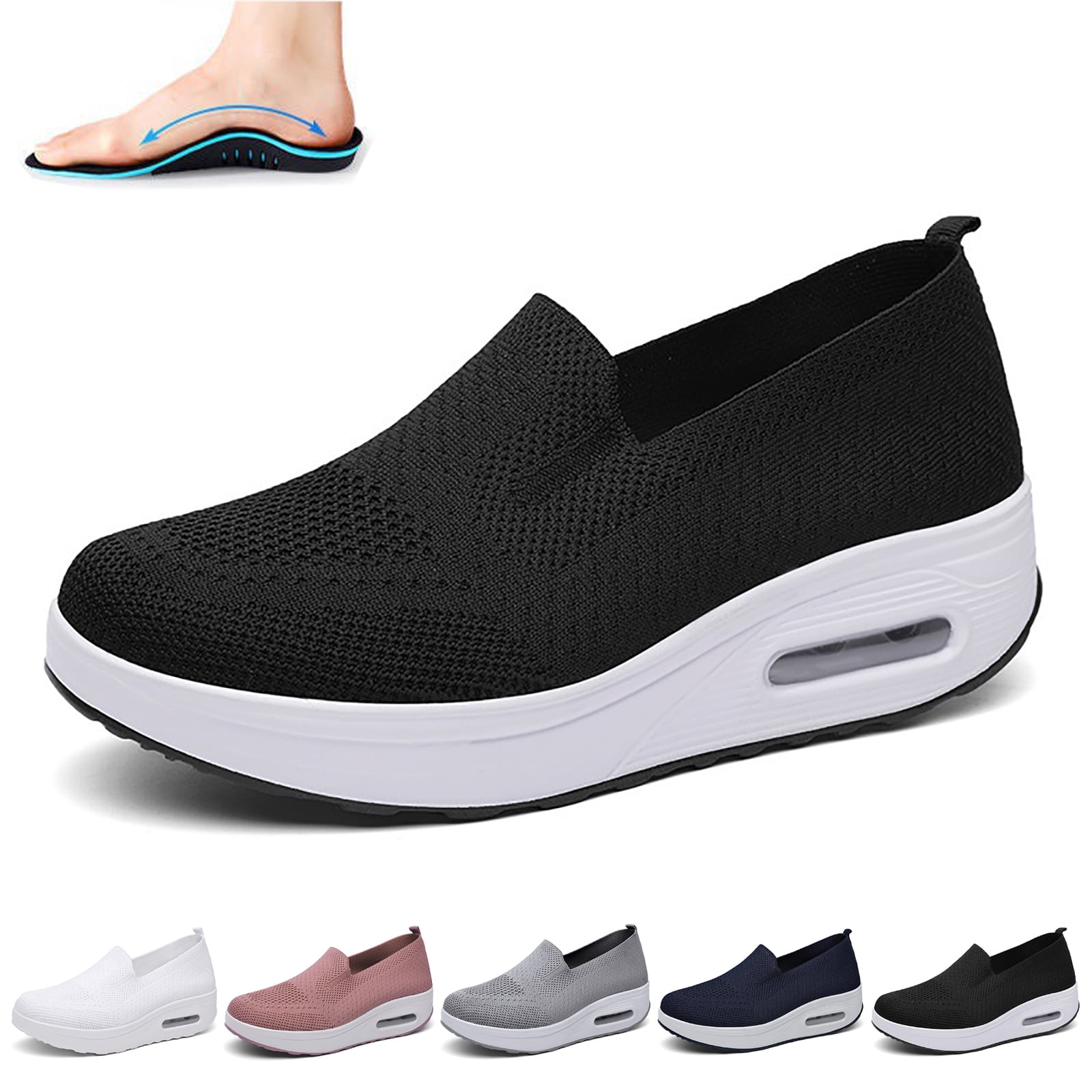 Women's Orthopedic Sneakers Orthopedic Shoes for Women Mesh Up Stretch ...