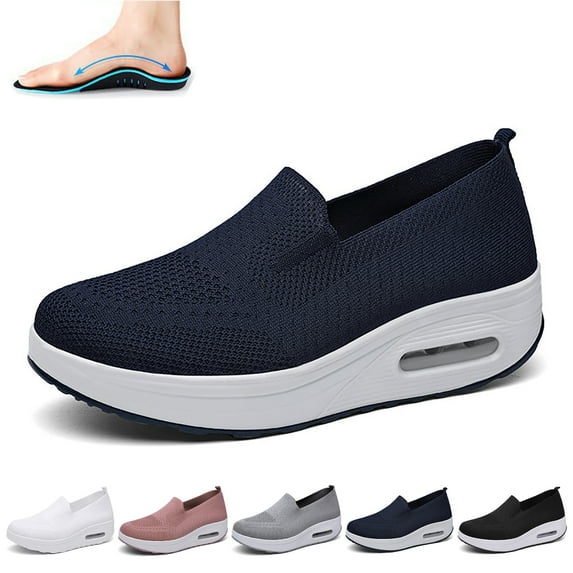 Women's Orthopedic Sneakers Orthopedic Shoes for Women Mesh Up Stretch Platform Sneakers Fashion Sneaker Walking Shoes