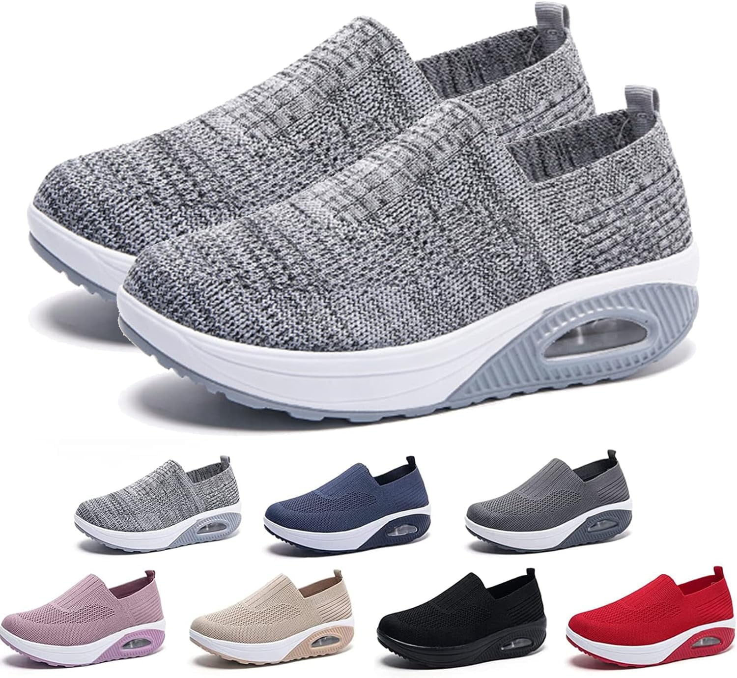 Women’s Sneakers Orthopedic Non-Slip Lightweight Slip-On Walking Casual