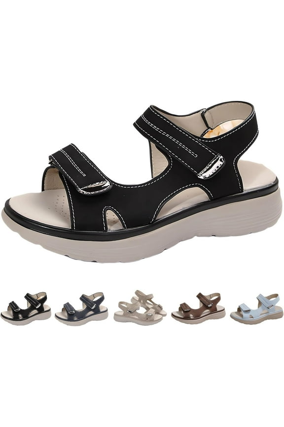 Women's Orthopedic Sport Sandals Shoes with Soft Cushion Foam Comfortable Walking Sandal Arch Support Wide Fit Dress Comfy Orthotic Recovery Athletic Travel Summer Sandal Dressy