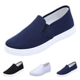 thumbnail image 1 of Women's Orthopedic Walking Loafers Classic Anti-Skid Arch Support Breathable Soft Sole Slip On Sport Shoes Comfortable Wide Width Solid Color Lightweight Nurse Running Athletic Sneakers,Dark Blue 39, 1 of 7