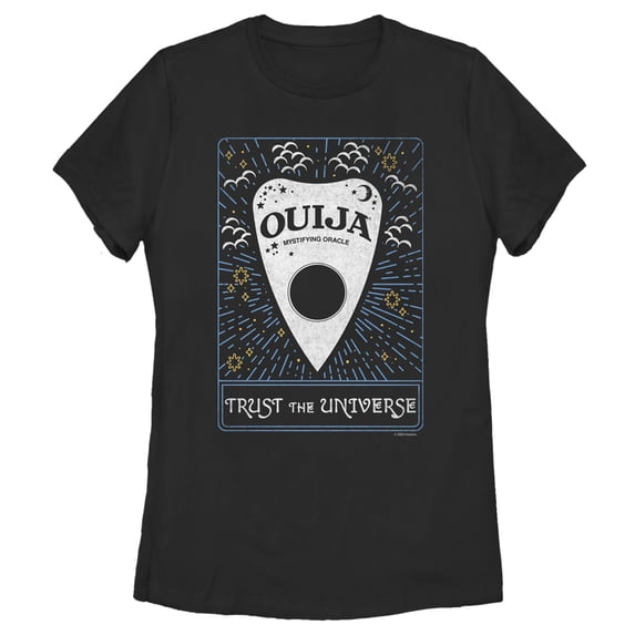 Women's Ouija Trust the Universe Graphic Tee Black Large