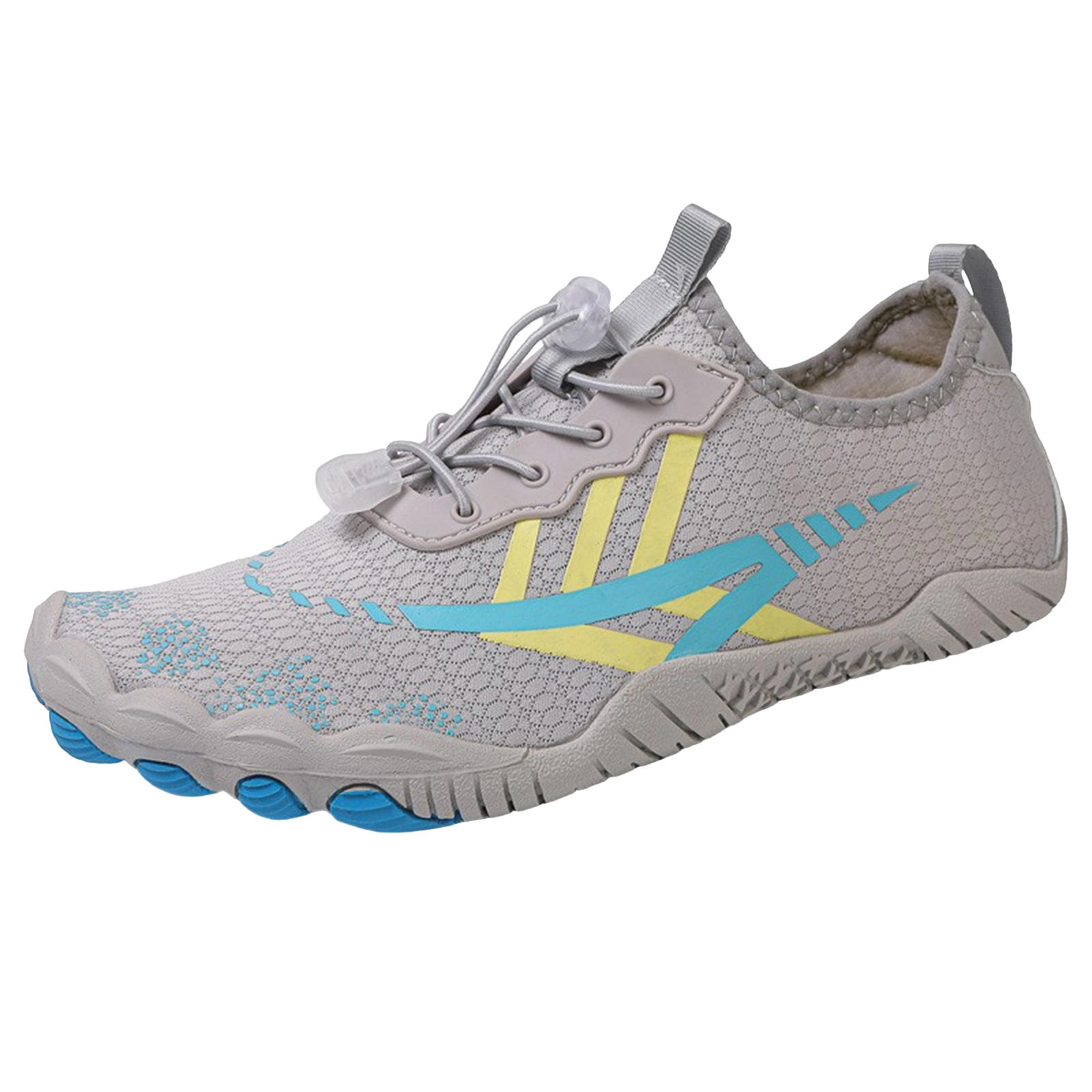 Women's Outdoor -Sport Sneakers Water Shoes for Hiking Walking Cycling Fishing Beach - Non- Breathable Quick-Drying Lightweight Comfortable with Elastic Lock Lace System
