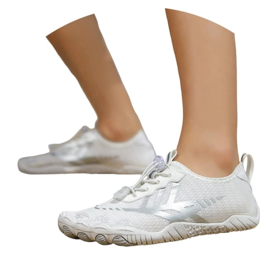 Women's Outdoor -Sport Sneakers Water Shoes for Hiking Walking Cycling Fishing Beach - Non- Breathable Quick-Drying Lightweight Comfortable with Elastic Lock Lace System