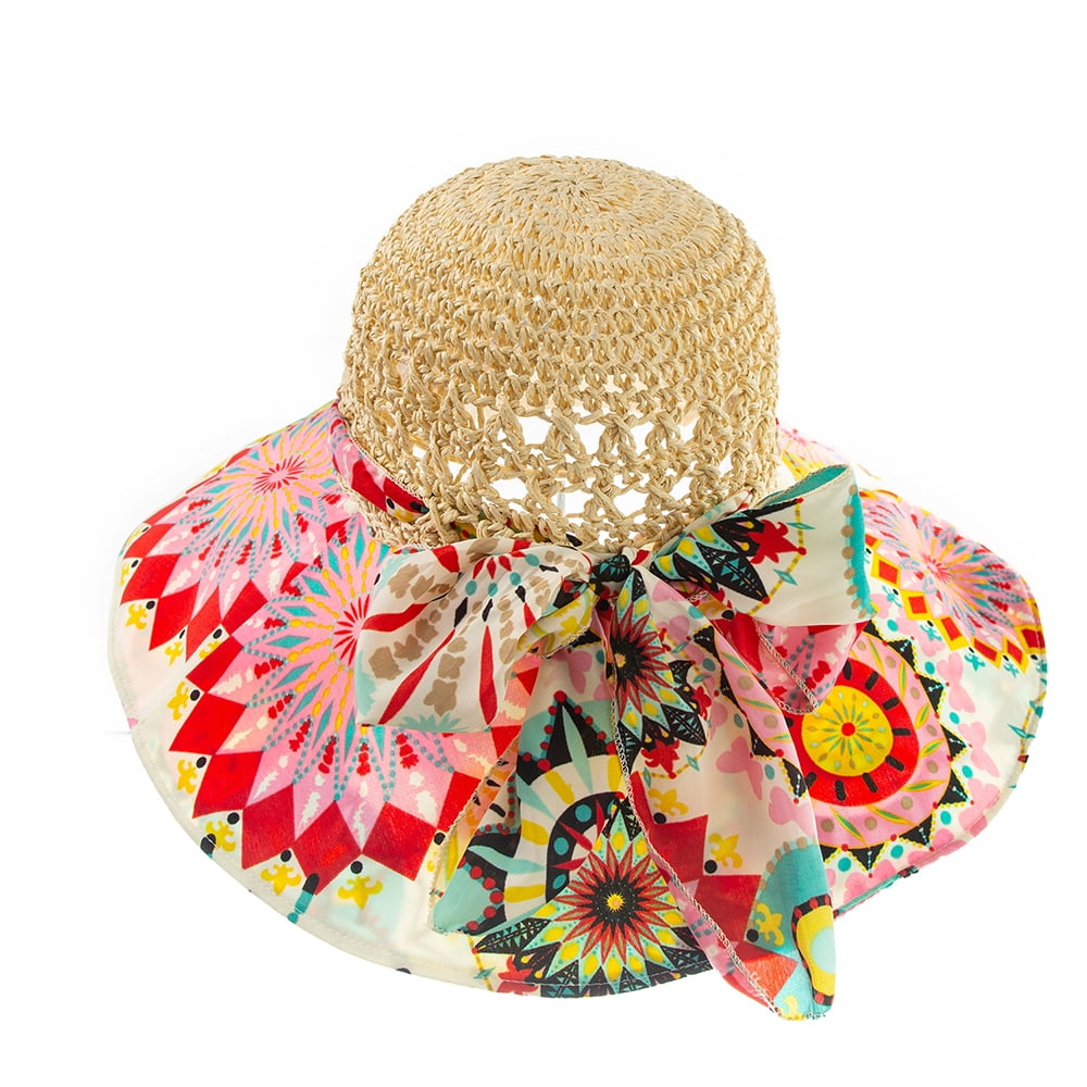 Women's Sun Hat, UV Protection Foldable Sun Hats, Mesh Wide Brim