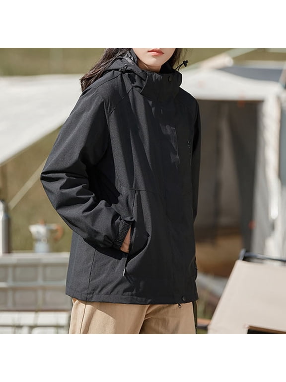 Women's Outdoor And Windproof Casual Windbreaker Jacket Women under plus Size Wind Womens Jacket Reflective Coat Women Leopard Windbreaker Women Womens Water Proof Jacket Jackets for Women Windbreaker