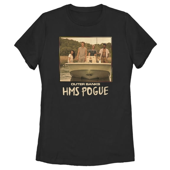 Women's Outer Banks HMS Pogue Graphic Tee Black Medium