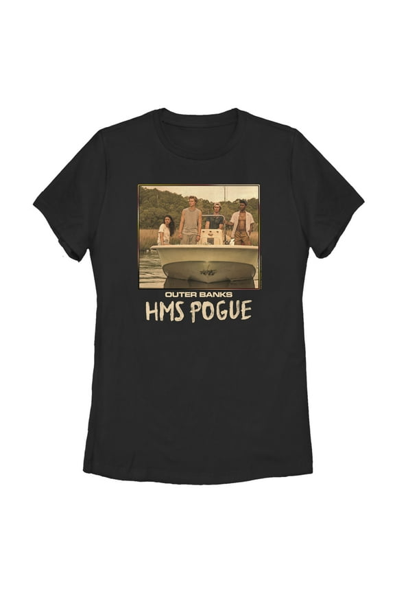 Women's Outer Banks HMS Pogue Graphic Tee Black Medium