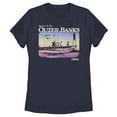 thumbnail image 1 of Women's Outer Banks Welcome to the OBX Graphic Tee Navy Blue 2X Large, 1 of 4