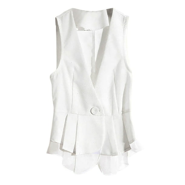 Sleeveless chiffon vest cheap