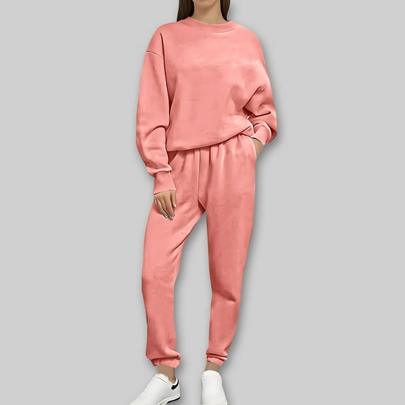Women's Outfits 2 Piece Fall Athletic Casual Full Sleeve Hoodie Sweatpants Autumn Collection
