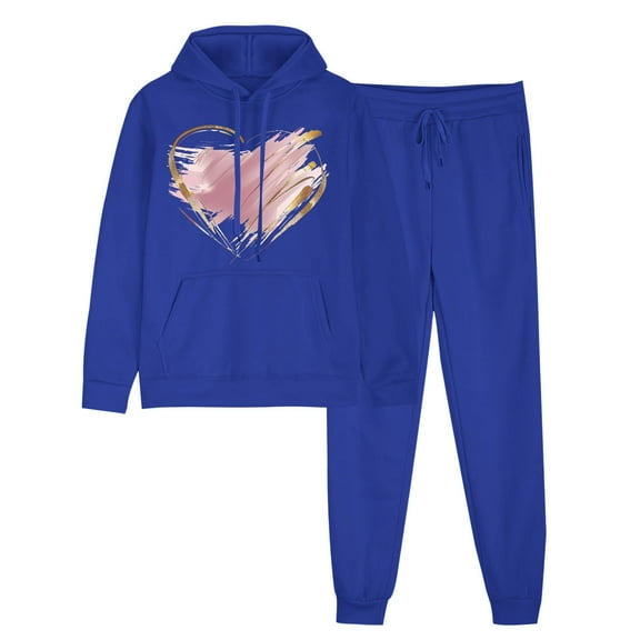 Women's Outfits Sports Tracksuits Long Sleeve Pullover Workout Sport Gym Vacation Travel Casual Comfortable Lounge Hoodies Sweatshirt Loose Coat And Sweatpants Fall Winter Suit