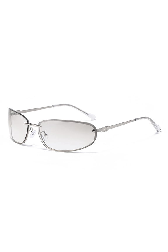 Women's Oval Rimless High-End Vintage Sunglasses